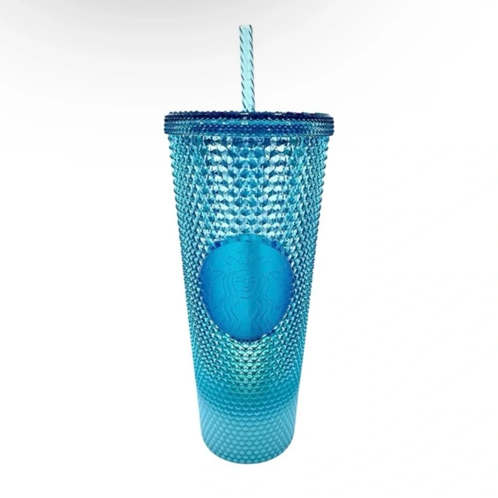 NWOT Starbucks Blue Ombre Studded Tumbler 24OZ